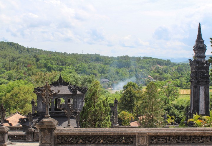 View from the Tomb of Khai Dinh, Hue, Vietnam
