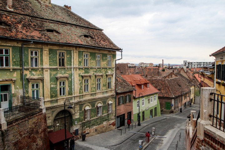 The old town of Sibiu, Romania